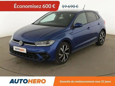 Bleu Occasion 2022 VW Polo R-line Citadine | 19 090 € (Prix assez cher)