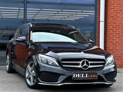 occasion Mercedes C180 d Pack Amg Boite Auto Toit Pano Cuir Led Xenon...