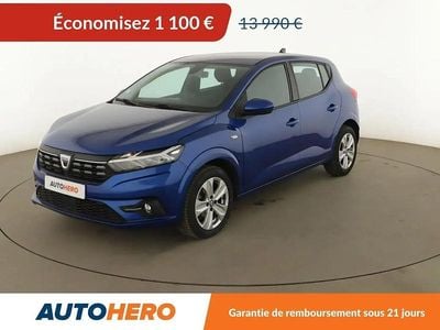 Bleu Occasion 2021 Dacia Sandero Comfort Citadine | 12 890 € (Bon prix)