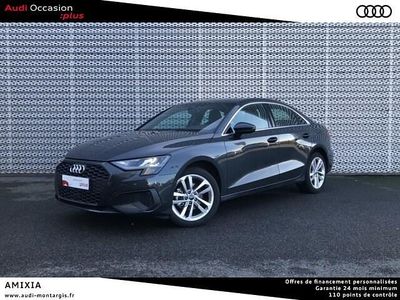 Gris manhattan métallisé Occasion 2024 Audi A3 Design Berline | 31 890 € (Prix assez cher)