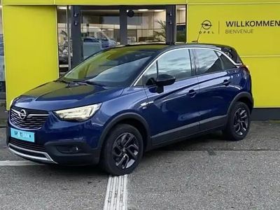 Bleu intense/toit blanc glacier Occasion 2020 Opel Crossland X Design Edition SUV | 12 290 € (Prix assez cher)