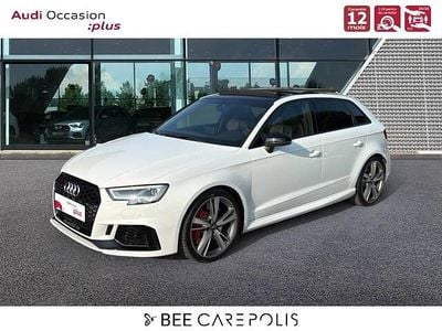 Occasion Audi RS3 Sportback Design 400 ch (294 kW) 2018 Blanc glacier métallisé Citadine