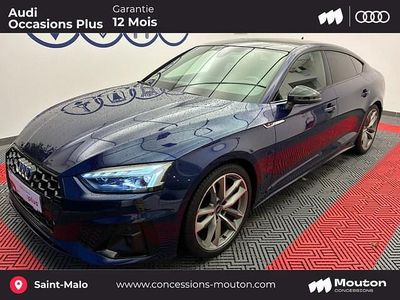 Bleu navarre métallisé Occasion 2023 Audi A5 Sportback S-Line Citadine | 46 500 € (Prix assez cher)