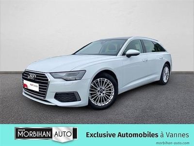 Blanc glacier métallisé Occasion 2023 Audi A6 Ambition Break | 46 490 € (Prix assez cher)
