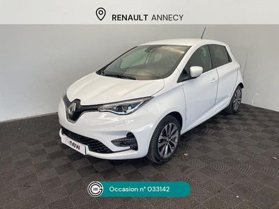 Blanc Occasion 2021 Renault Zoe Intens Citadine | 14 590 € (Prix assez cher)