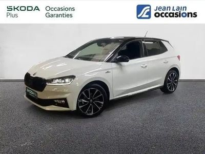 Blanc lune/toit noir Occasion 2025 Skoda Fabia Berline | 24 290 € (Prix assez cher)