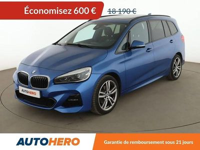 Bleu Occasion 2019 BMW 218 Gran Tourer M Sport Monospace | 17 590 € (Prix assez cher)
