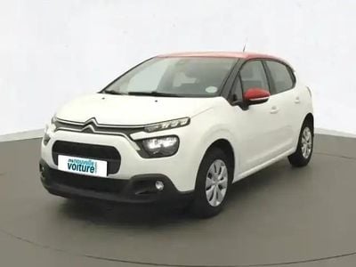 Blanc / pav rouge Occasion 2021 Citroën C3 PureTech Berline | 10 290 € (Bon prix)