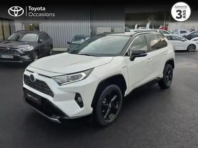 Blanc nacré/toit noir attitude Occasion 2019 Toyota RAV4 Hybrid SUV | 32 900 € (Prix assez cher)
