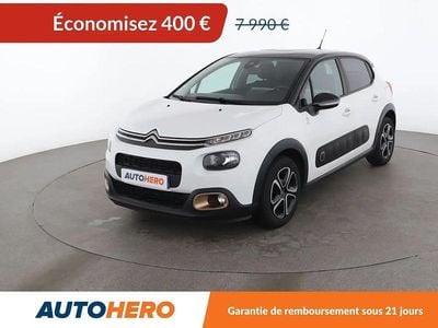 Blanc Occasion 2019 Citroën C3 Origins Citadine | 7 590 € (Prix assez cher)