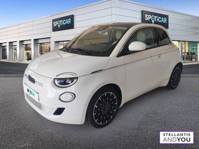 Blanc Occasion 2023 Fiat 500e La Prima Berline | 19 890 € (Prix juste)