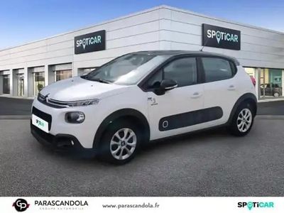 Blanc banquise noir onyx Occasion 2020 Citroën C3 PureTech Berline | 9 990 € (Prix juste)