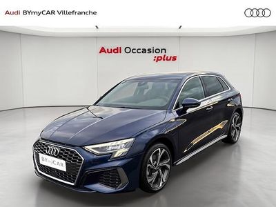 Bleu navarre métallisé Occasion 2023 Audi A3 Sportback e-tron S-Line Citadine | 28 990 € (Bon prix)