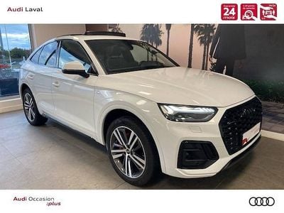 Blanc glacier métallisé Occasion 2024 Audi Q5 Sportback S-Line SUV | 63 890 € (Prix assez cher)