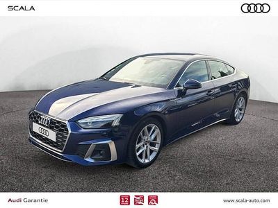 Occasion Audi A5 Sportback S-Line 163 ch (119 kW) 2021 Bleu navarre métallisé Citadine