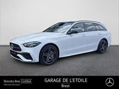 Occasion Mercedes C300 AMG line 2025 Blanc polaire Break
