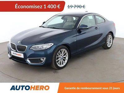 Bleu Occasion 2017 BMW 218 Luxury Line Coupé | 18 390 € (Bon prix)