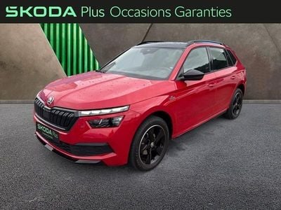 Occasion Skoda Kamiq Monte Carlo 150 ch (110 kW) 2021 Rouge velvet métallisé premium SUV