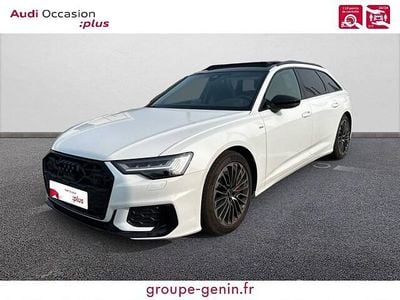 Blanc glacier métallisé Occasion 2024 Audi A6 Competition Break | 58 900 € (Bon prix)