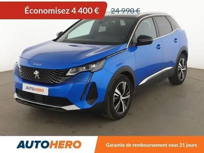 Bleu Occasion 2022 Peugeot 3008 GT SUV | 20 590 € (Bon prix)