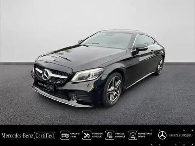 Noir obsidienne métallisée Occasion 2021 Mercedes C220 AMG line Coupé | 36 890 € (Prix assez cher)