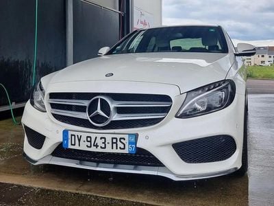 Blanc Occasion 2016 Mercedes C200 AMG line Berline | 12 500 € (Prix assez cher)