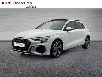 Blanc ibis Occasion 2021 Audi A3 Sportback e-tron S-Line Citadine | 22 490 € (Prix juste)
