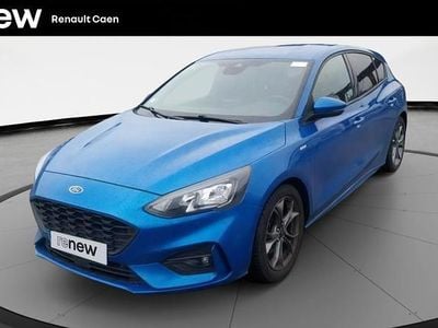 Bleu Occasion 2020 Ford Focus ST-Line Berline | 17 990 € (Prix assez cher)