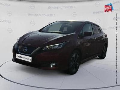 Occasion Nissan Leaf Tekna 111 kW (152 ch) 2020 Rouge magnétique+toit+rétros noir Citadine