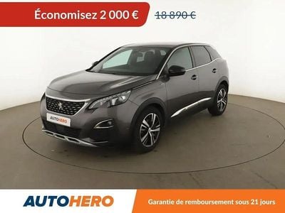Gris Occasion 2018 Peugeot 3008 GT-line SUV | 16 890 € (Prix juste)