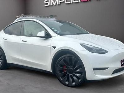 Blanc Occasion 2022 Tesla Model Y Performance SUV | 36 980 € (Prix juste)