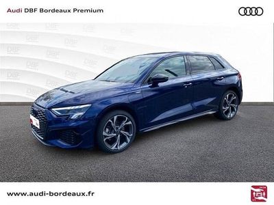 Bleu navarre métallisé Occasion 2024 Audi A3 Sportback e-tron S-Line Citadine | 34 990 € (Prix juste)