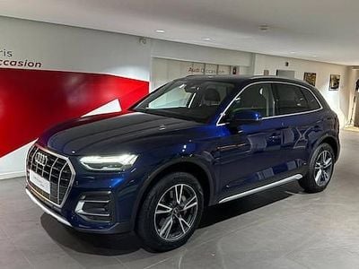Bleu navarre métallisé Occasion 2022 Audi Q5 Ambition SUV | 40 480 € (Bon prix)