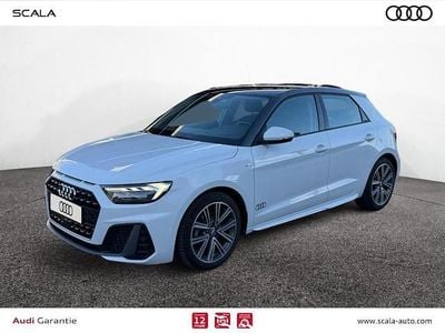 Blanc glacier métallisé Occasion 2019 Audi A1 Sportback S-Line Citadine | 19 990 € (Prix assez cher)