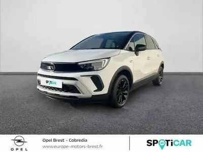 Blanc jade/toit noir Occasion 2021 Opel Crossland X Elegance SUV | 11 990 € (Prix juste)