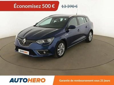 Bleu Occasion 2017 Renault Mégane GrandTour Intens Break | 12 890 € (Prix juste)