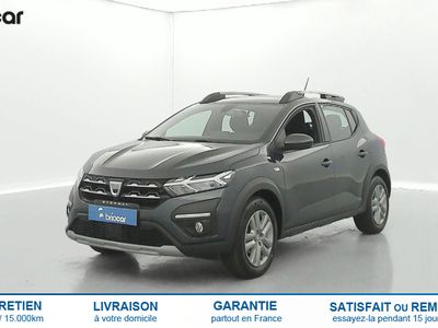 occasion Dacia Sandero 1.0 TCe 90ch Stepway Confort CVT + Caméra + Options Gris Comète métallisé