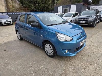 Occasion Mitsubishi Space Star Basis 71 ch (52 kW) 2014 Bleu Berline
