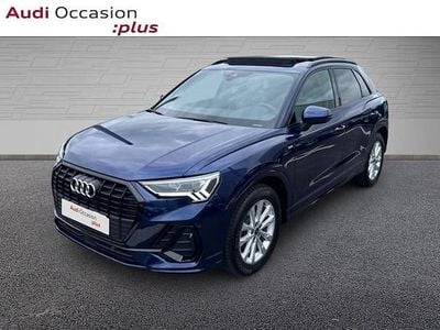 Bleu navarre métallisé Occasion 2024 Audi Q3 S-Line SUV | 43 986 € (Prix assez cher)