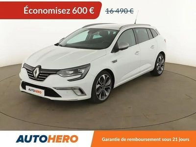 Blanc Occasion 2018 Renault Mégane GrandTour Intens Break | 15 890 € (Prix juste)