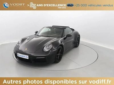 Noir Occasion 2020 Porsche 911 Carrera 4S Cabriolet Cabriolet | 149 950 € (Prix assez cher)