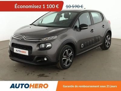 Gris Occasion 2020 Citroën C3 PureTech Citadine | 9 490 € (Bon prix)