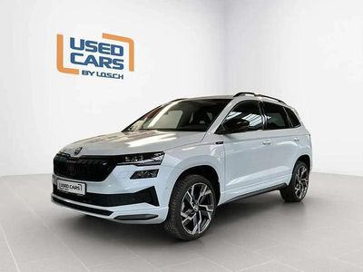 Blanc Occasion 2024 Skoda Karoq SportLine SUV | 36 990 € (Prix cher)