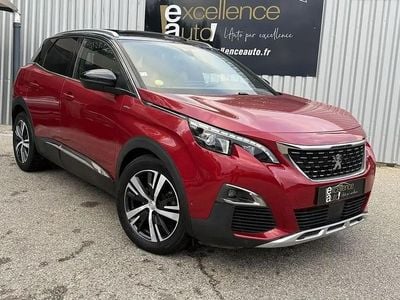 Rouge Occasion 2017 Peugeot 3008 GT-line Monospace | 15 990 € (Prix assez cher)