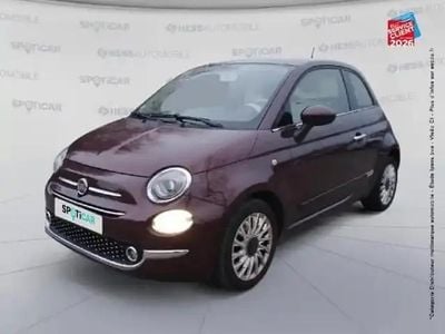 Coloris métal opéra bordeaux Occasion 2018 Fiat 500 Lounge Berline | 9 499 € (Prix juste)