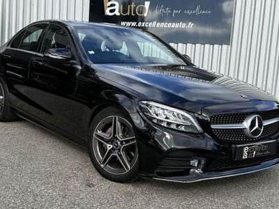 Noir Occasion 2019 Mercedes C180 AMG line Berline | 19 990 € (Prix juste)