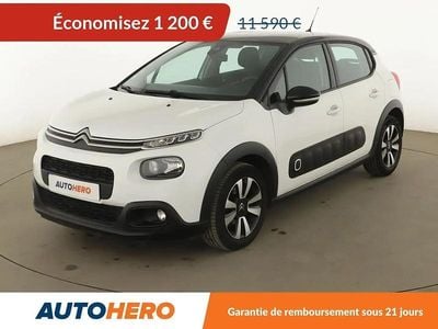Blanc Occasion 2019 Citroën C3 Shine Citadine | 10 390 € (Bon prix)