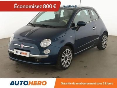 Bleu Occasion 2014 Fiat 500 Lounge Citadine | 7 190 € (Bon prix)