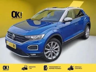 Bleu ravenne métallisé Occasion 2018 VW T-Roc LOUNGE SUV | 20 990 € (Prix juste)