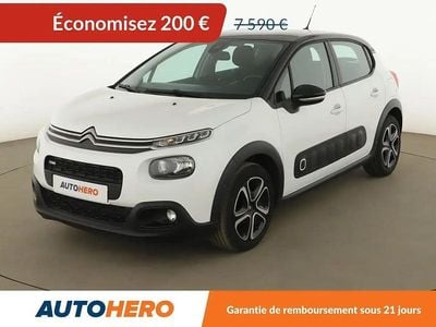 Blanc Occasion 2017 Citroën C3 PureTech Citadine | 7 390 € (Prix juste)